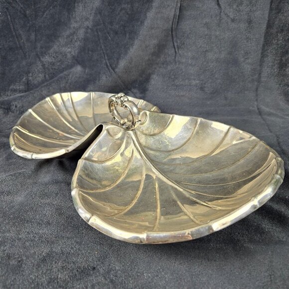 Reed & Barton Two Part Silverplated Tidbit Dish Top Handle Discontinued 1951 VTG - Picture 8 of 15